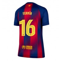 Stroje piłkarskie Barcelona Fermin Lopez #16 Koszulka Podstawowej dla damskie 2025-26 Krótki Rękaw